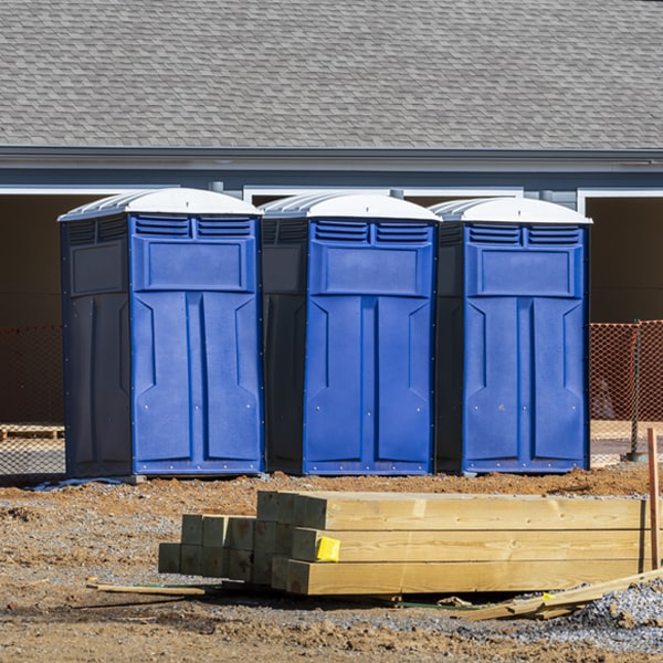 how can i report damages or issues with the portable restrooms during my rental period in Roanoke IN